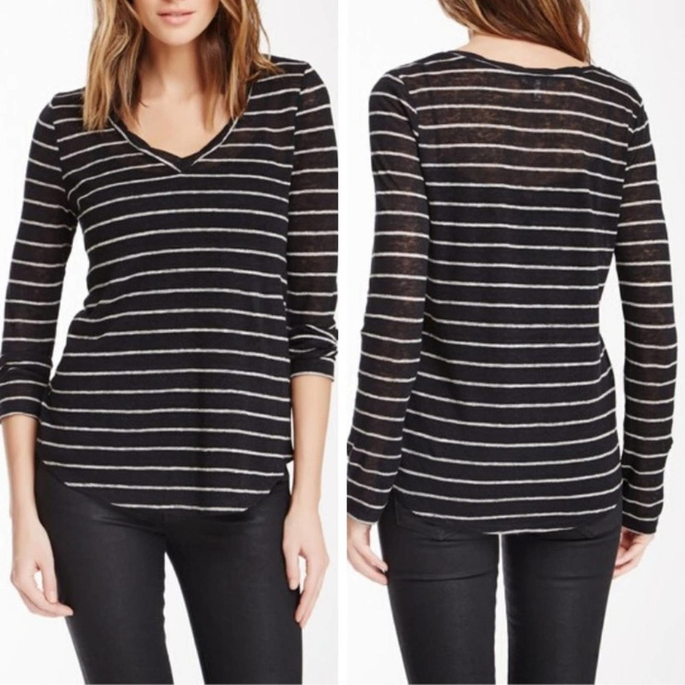 Joie Rishy B 100% linen long sleeve top size small